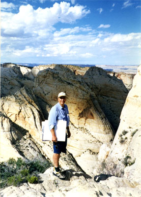 George Davis in the field in southern Utah
